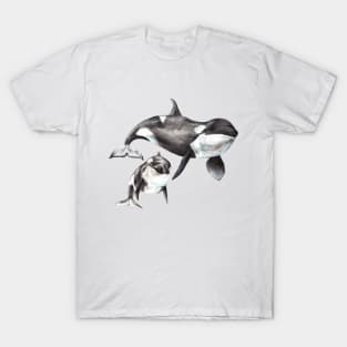 Mama and Baby Orca T-Shirt